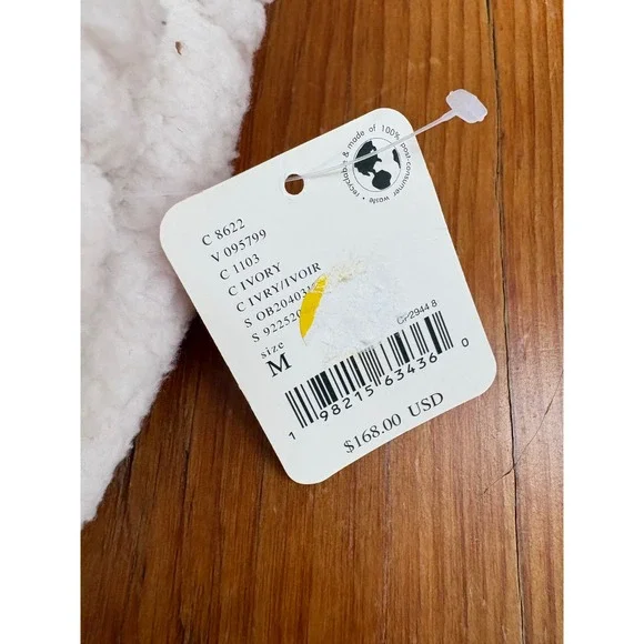 Free People FP Movement Sundown Fleece Pants white medium ski cozy lounge new - Picture 16 of 16